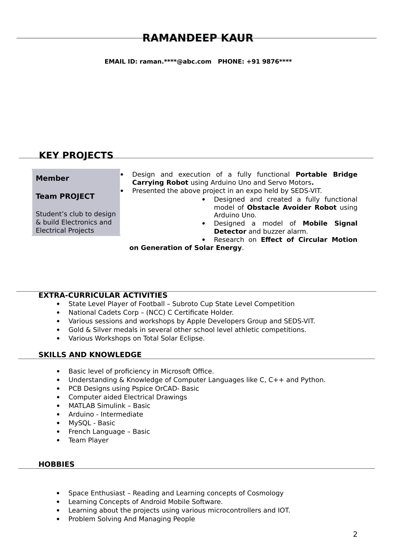 Electronics Engineer Resume Sample for Freshers Electronics Hardware Testing Engineer Resume Sample October 2021