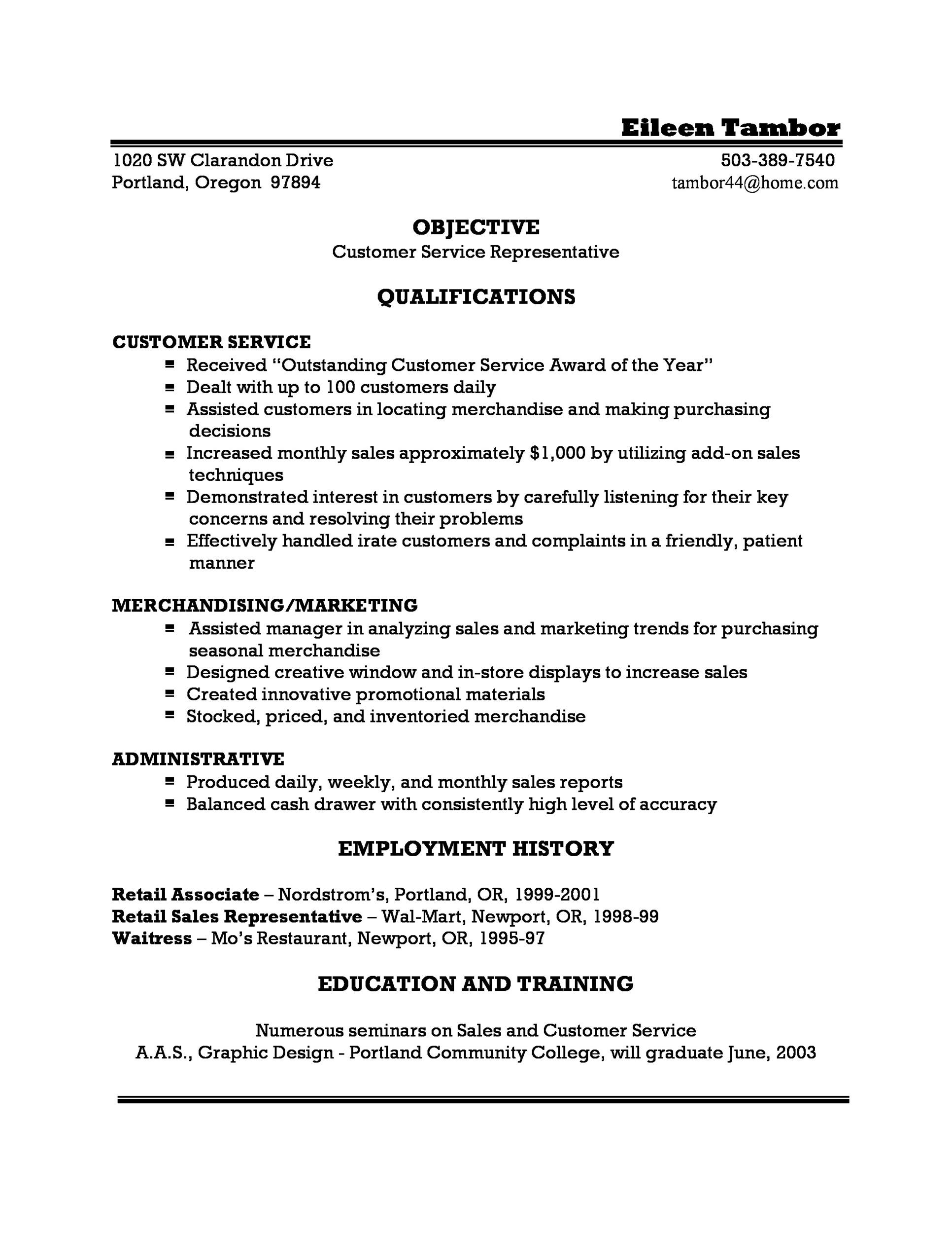 Free Sample Resume for Customer Service Representative 30lancarrezekiq Customer Service Resume Examples á
Templatelab Free Sample Resume for Customer Service Representative 30lancarrezekiq Customer Service Resume Examples á
Templatelab