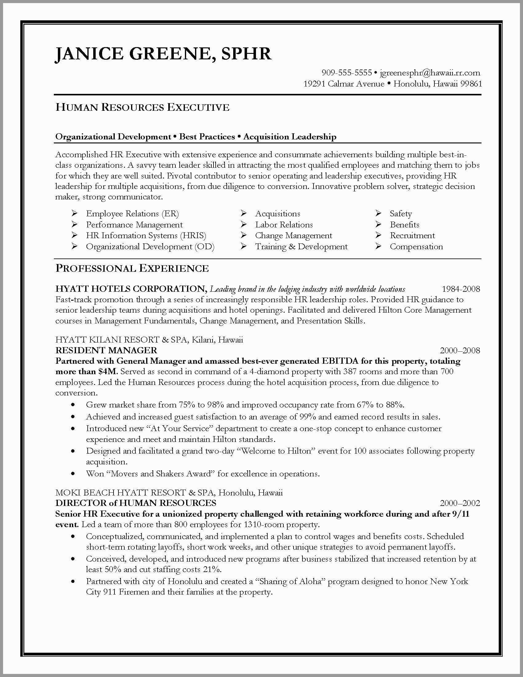 Human Resource Resume Examples and Samples Sample Email to Send Resume to Recruiter – Good Resume Examples