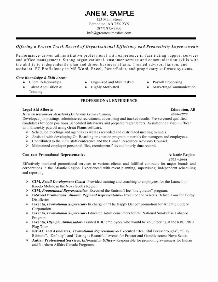 Human Resources Administrative assistant Resume Sample Pin On Best Resume 2020