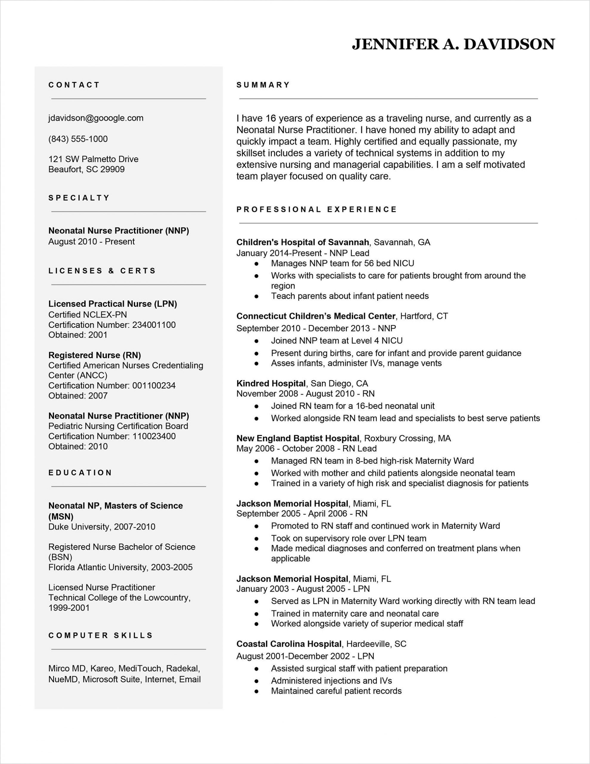 Labor and Delivery Nurse Resume Sample 7 Cv Ideas Nursing Resume Template, Nursing Resume, Registered …