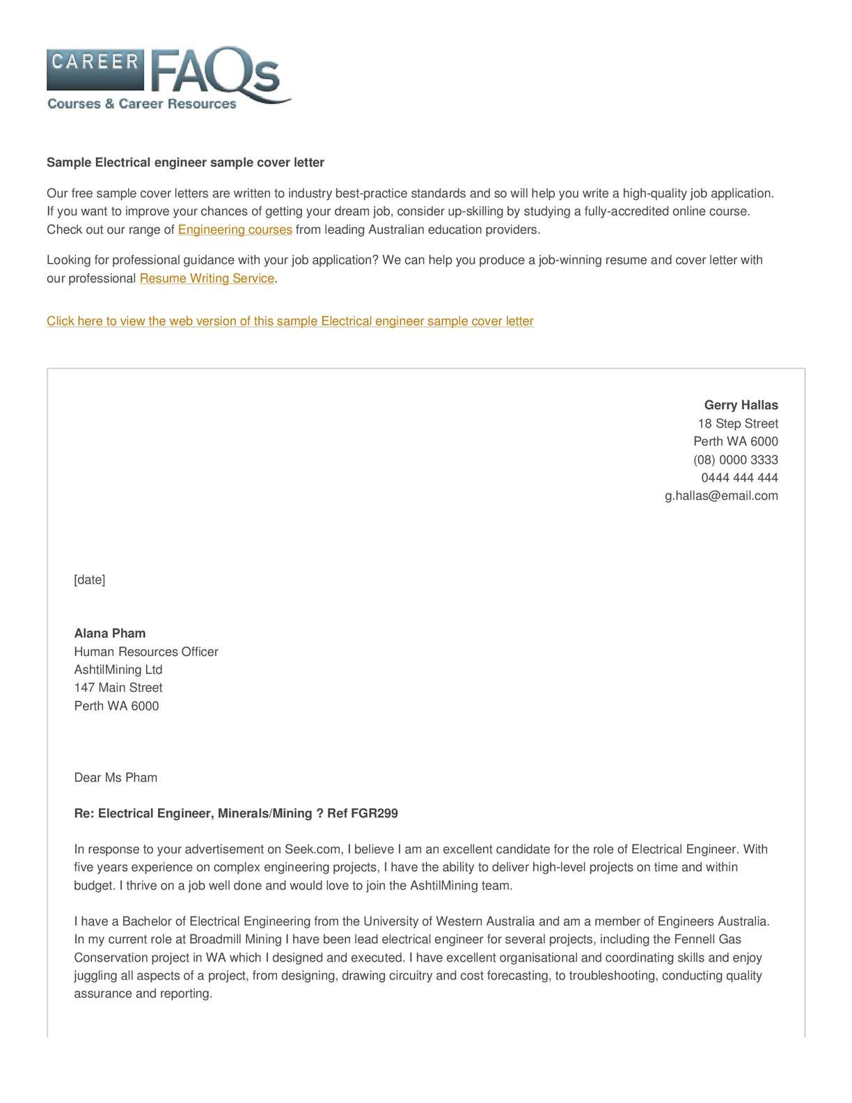 Resume Cover Letter Samples for Electrical Engineer Calaméo – Electrical Engineer Cover Letter Resume Cover Letter Samples for Electrical Engineer Calaméo – Electrical Engineer Cover Letter