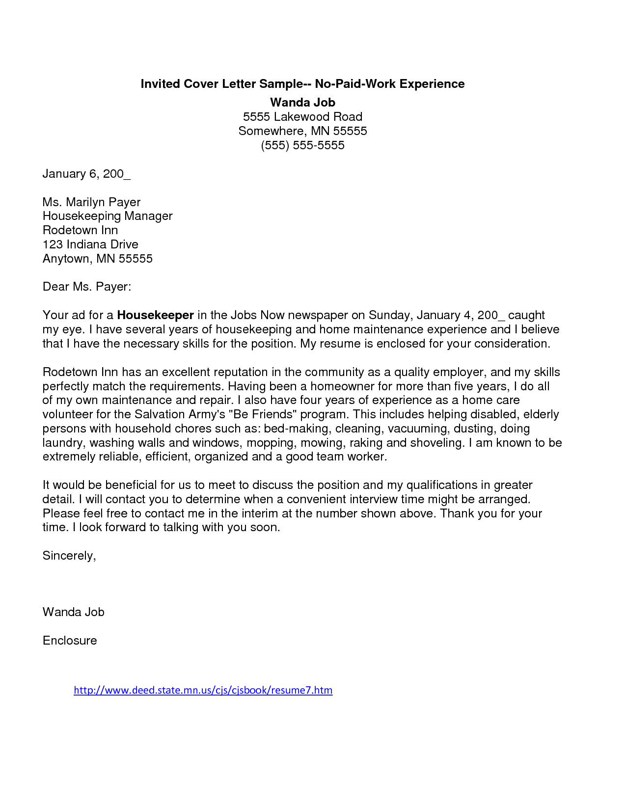 Resume Cover Letter Samples with No Experience 23lancarrezekiq Cover Letter No Experience Cover Letter for Resume, Job …