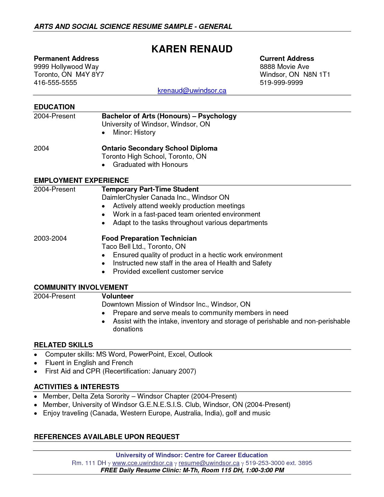 Resume Samples for Bsc Computer Science Computer Science Cv Template October 2021