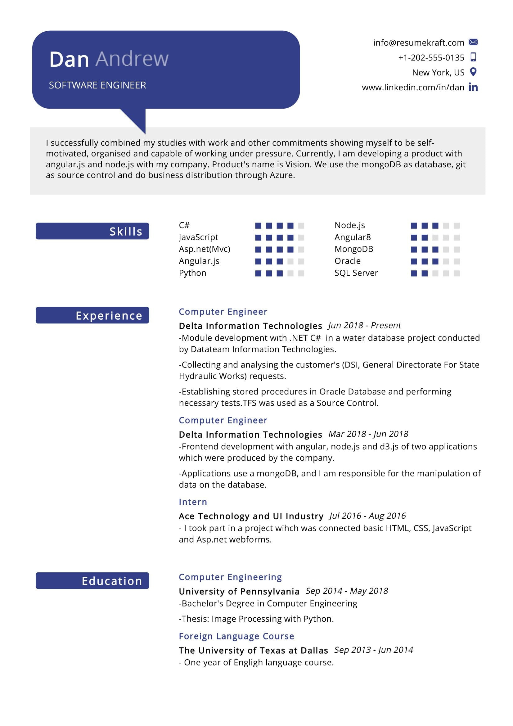 Resume Samples for Experienced software Professionals software Engineer Resume Sample 2021 Writing Tips – Resumekraft