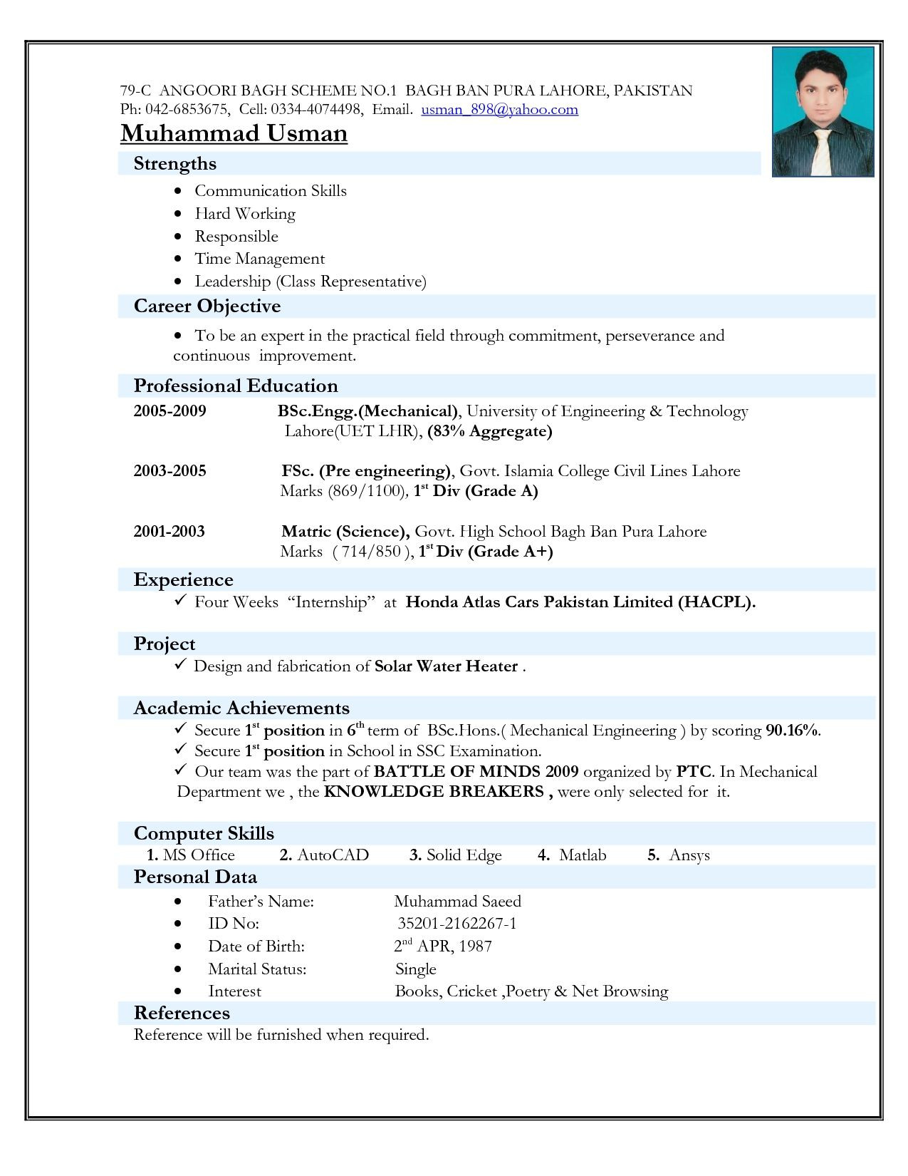 Resume Samples for Freshers Mba In Marketing Cv format for Engineers Resume format Download, Best Resume …