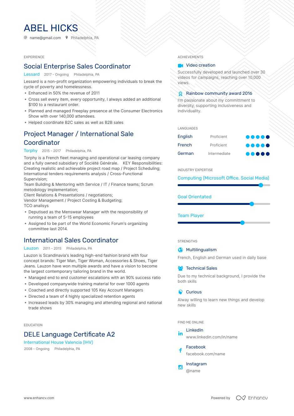 Sales and Marketing Coordinator Resume Sample Sales Coordinator Resume Examples Do’s and Don’ts for 2021 Enhancv