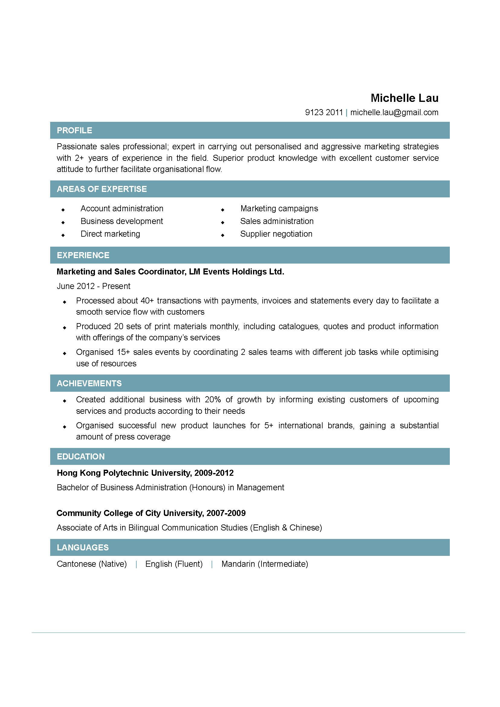Sales and Marketing Coordinator Resume Sample Sales Coordinator Resume Examples Job Resume format, Job Resume …