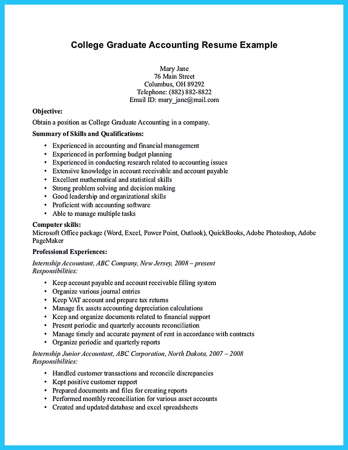 Sample Accounting Resume with No Experience Accounting Student Resume Here Presents How the Resume Of …