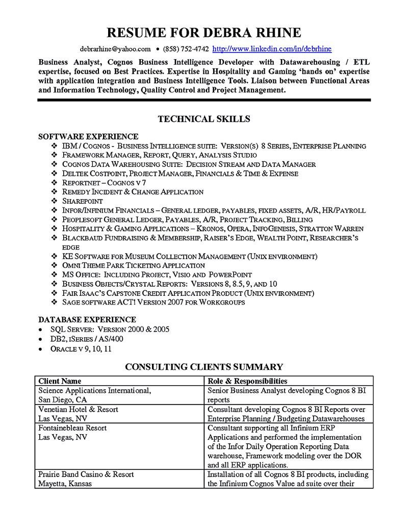 Sample Business Analyst Resume Banking Domain Business Analyst Resume Describes the Skills and Expertise Of …