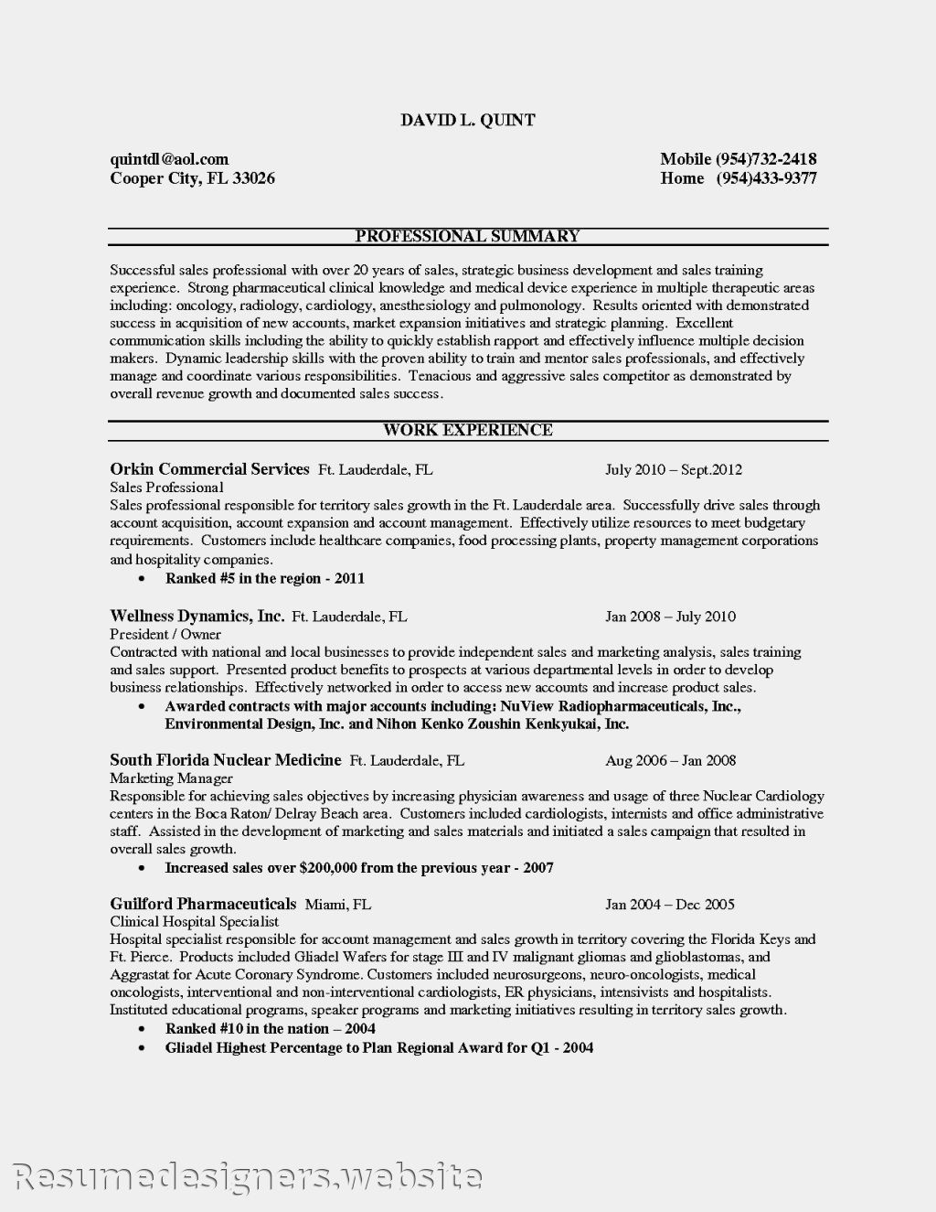 Sample Pharmaceutical Sales Resume No Experience Resume for Medical Sales Entry Level â Resume Samples