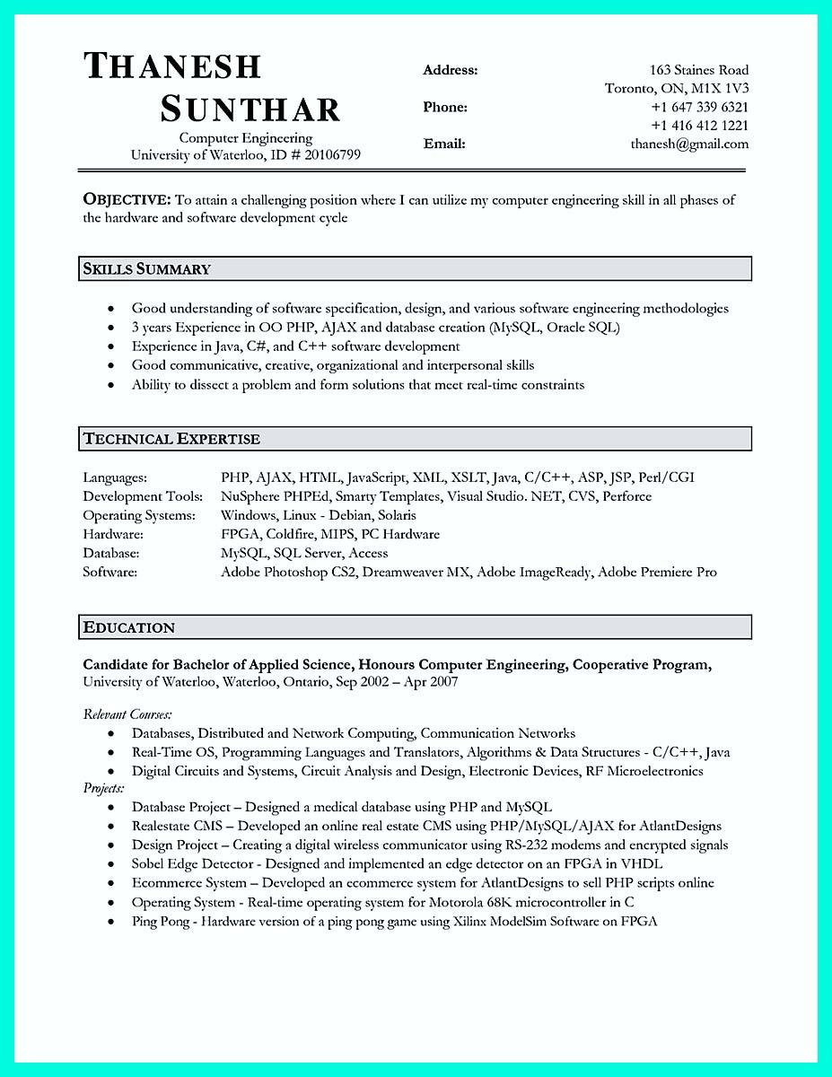 Sample Resume for Computer Engineering Students Awesome the Perfect Computer Engineering Resume Sample to Get Job …