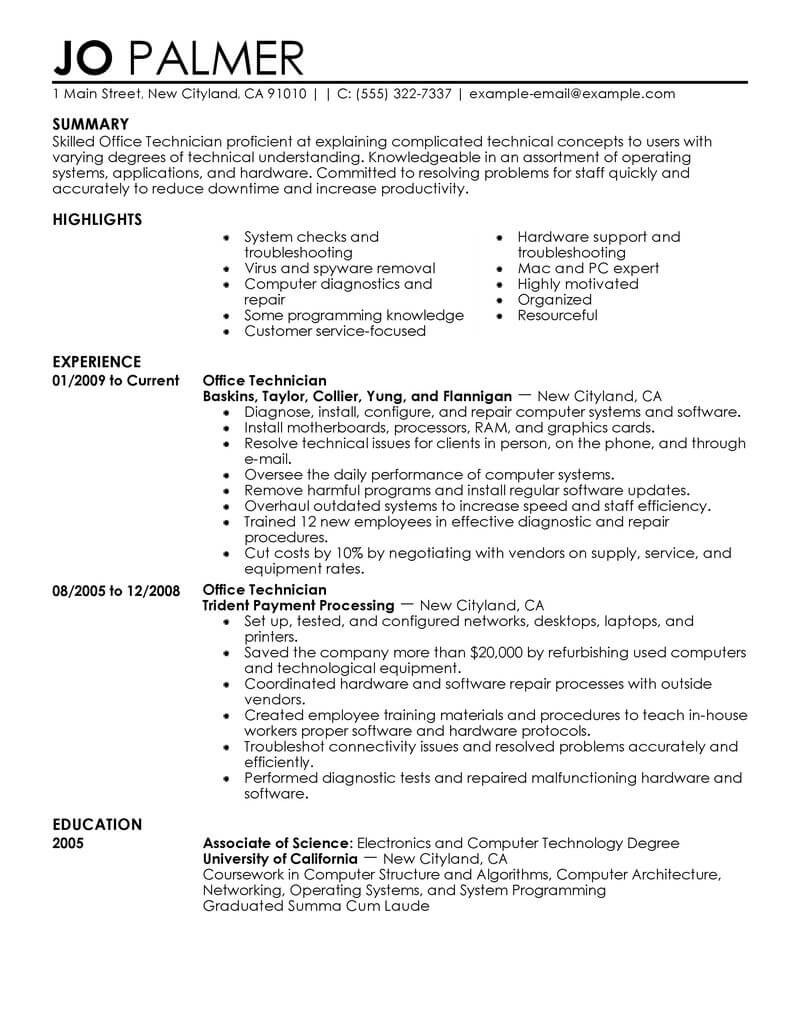 Sample Resume for Computer Repair Technician Computer Installation Technician Resume October 2021 Sample Resume for Computer Repair Technician Computer Installation Technician Resume October 2021