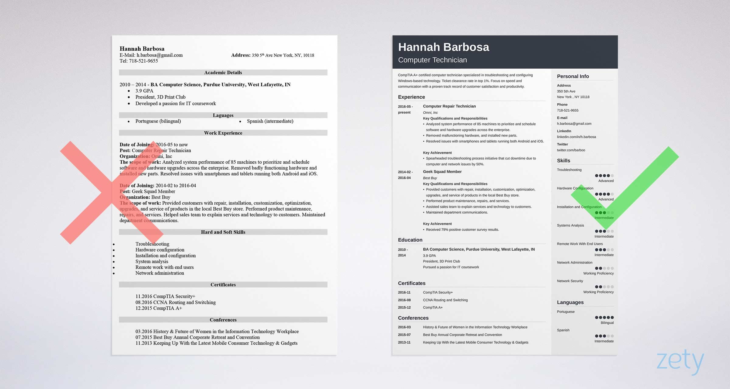 Sample Resume for Computer Repair Technician Computer Technician Resume Sample & Job Description