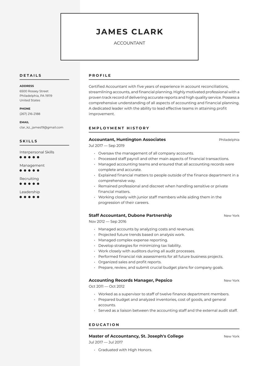 Sample Resume for Fresh Accounting Graduate without Experience Accountant Resume Examples & Writing Tips 2021 (free Guide)
