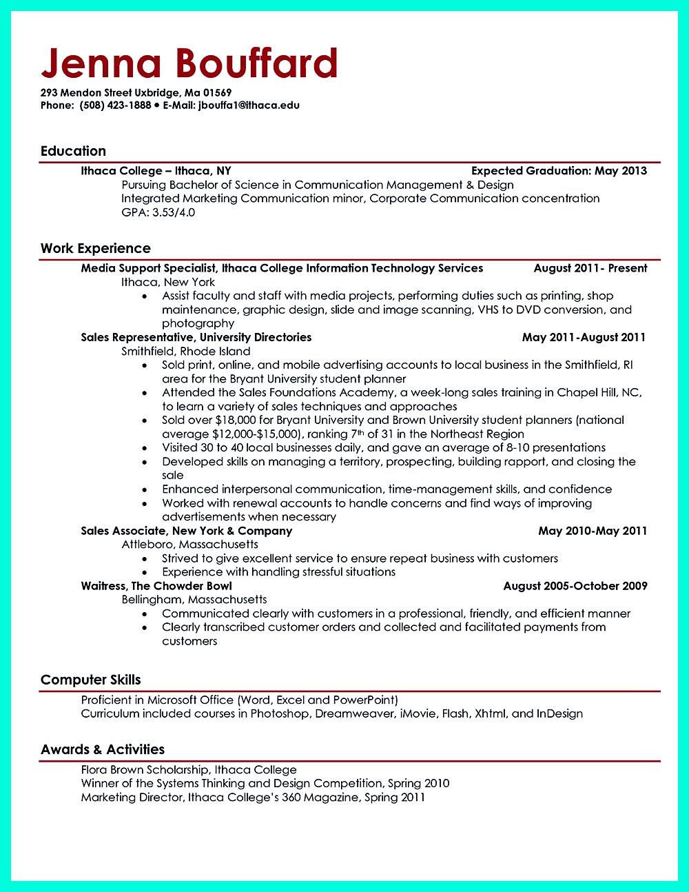 Sample Resume for Fresh College Graduate Best Current College Student Resume with No Experience Job …