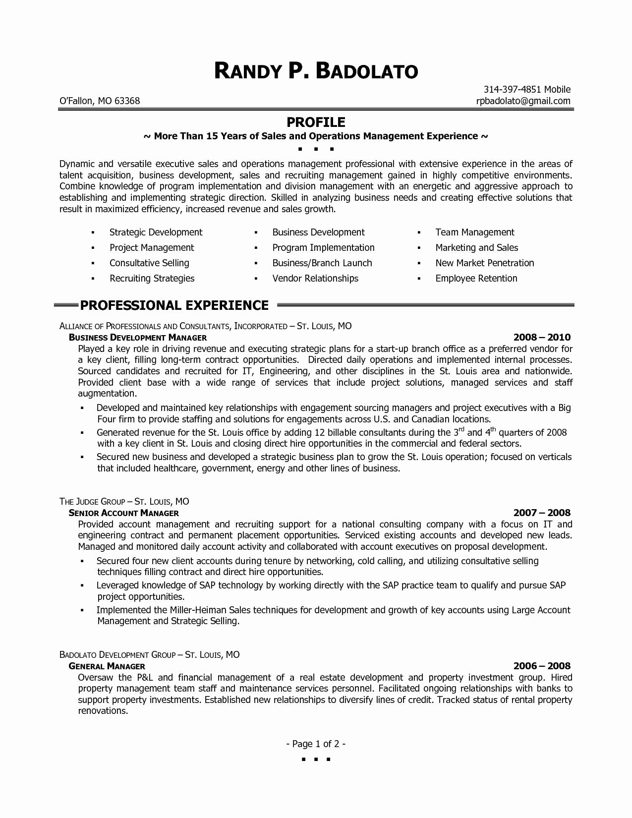 Sample Resume for Insurance Branch Manager Branch Operations Manager Resume – Cerel