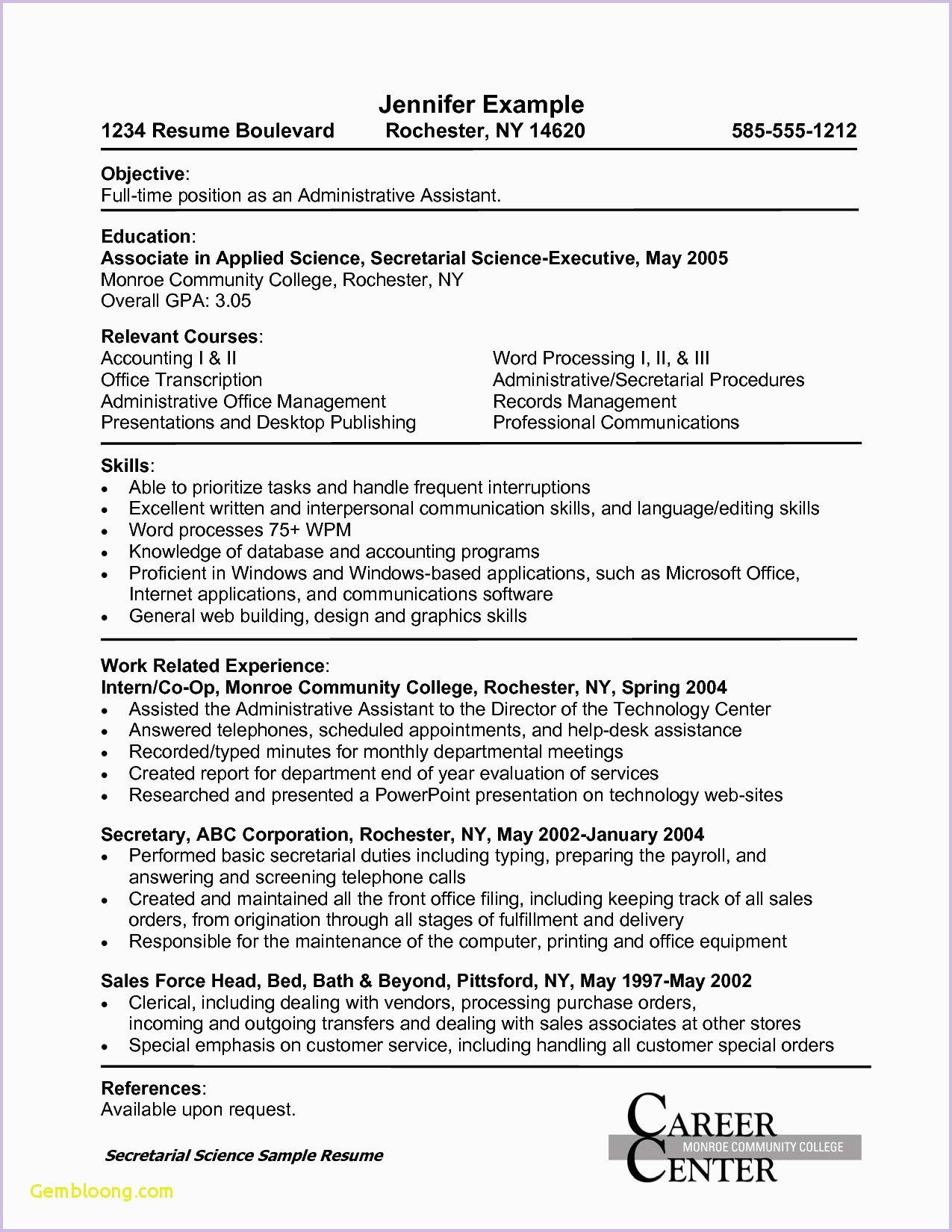 Sample Resume for School Office assistant Office assistant Resume Examples Administrative assistant Resume …