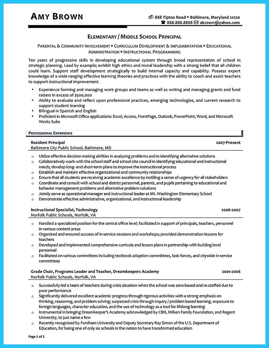 Sample Resume for School Principal Position In India assistant Principal Resume Doc October 2021