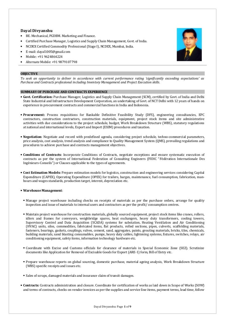 Sample Resume format for Purchase Executive Cv for Purchase Executive! Purchaser Resume Samples