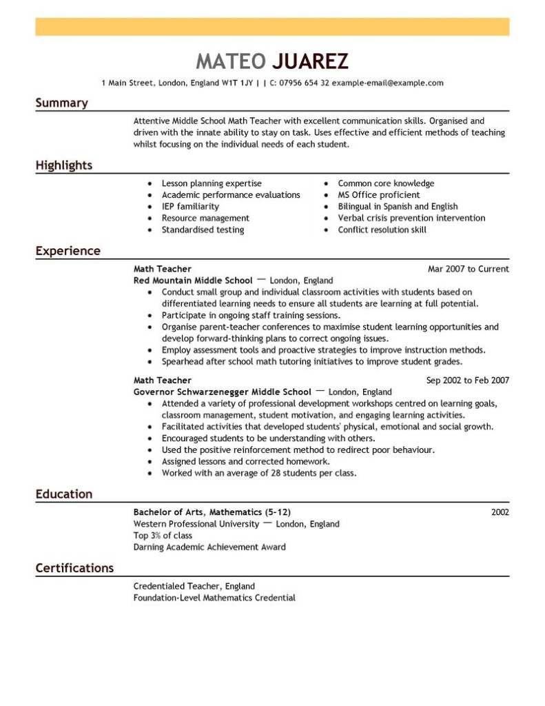 Sample Resume format for Sales Executive Executive Resume Examples 2015 – Tipss Und Vorlagen