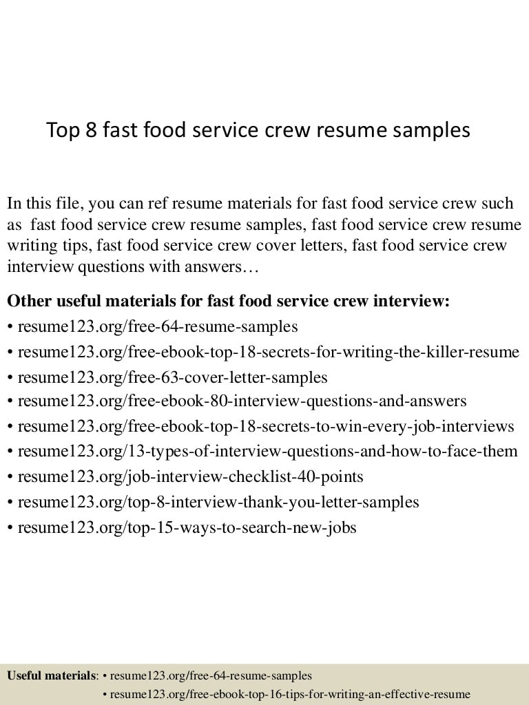 Sample Resume Objectives for Food Service Student Jollibee Service Crew Resume Sample