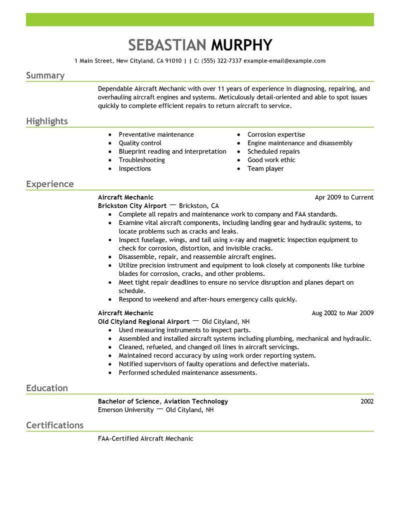 Sample Resume Objectives for Maintenance Mechanic Maintenance Mechanic Resume Sample Car Release Date Auto …