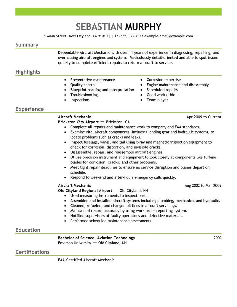 Sample Resume Objectives for Maintenance Mechanic Maintenance Mechanic Resume Sample Car Release Date Auto …