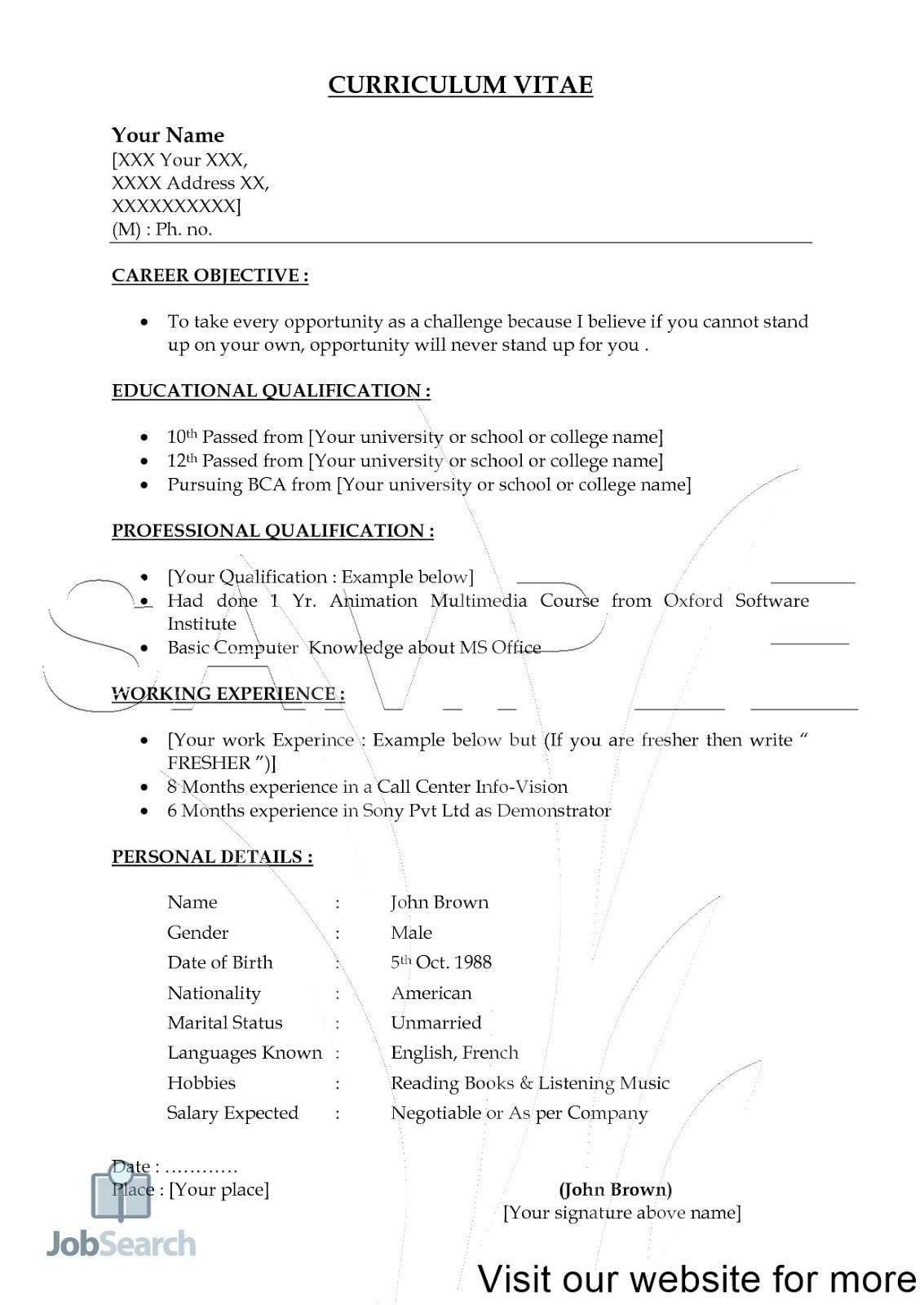 Child Care Resume Sample No Experience Australia Sample Child Care Resume Objectives Australia 2020 by Marie …