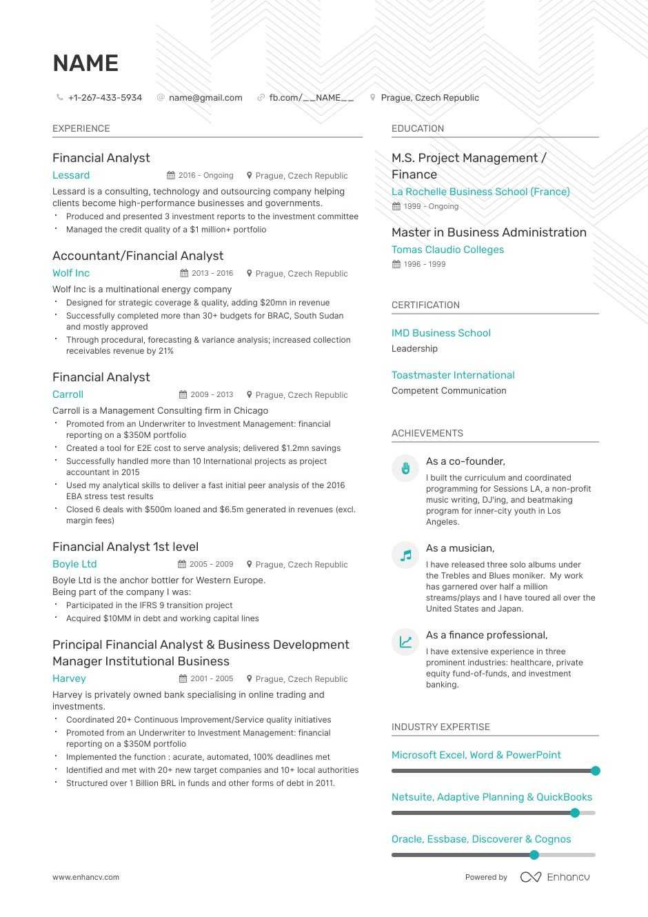 Entry Level Financial Advisor Resume Samples Entry-level Financial Analyst Resume: Examples & Template