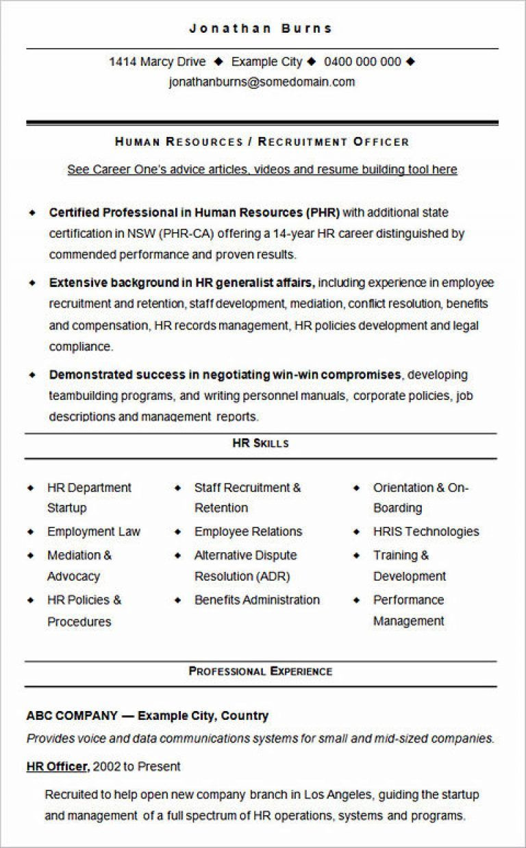 Human Resources Summary Of Qualifications Resume Sample Ultimate Guide to Writing Your Human Resources Resume Human …