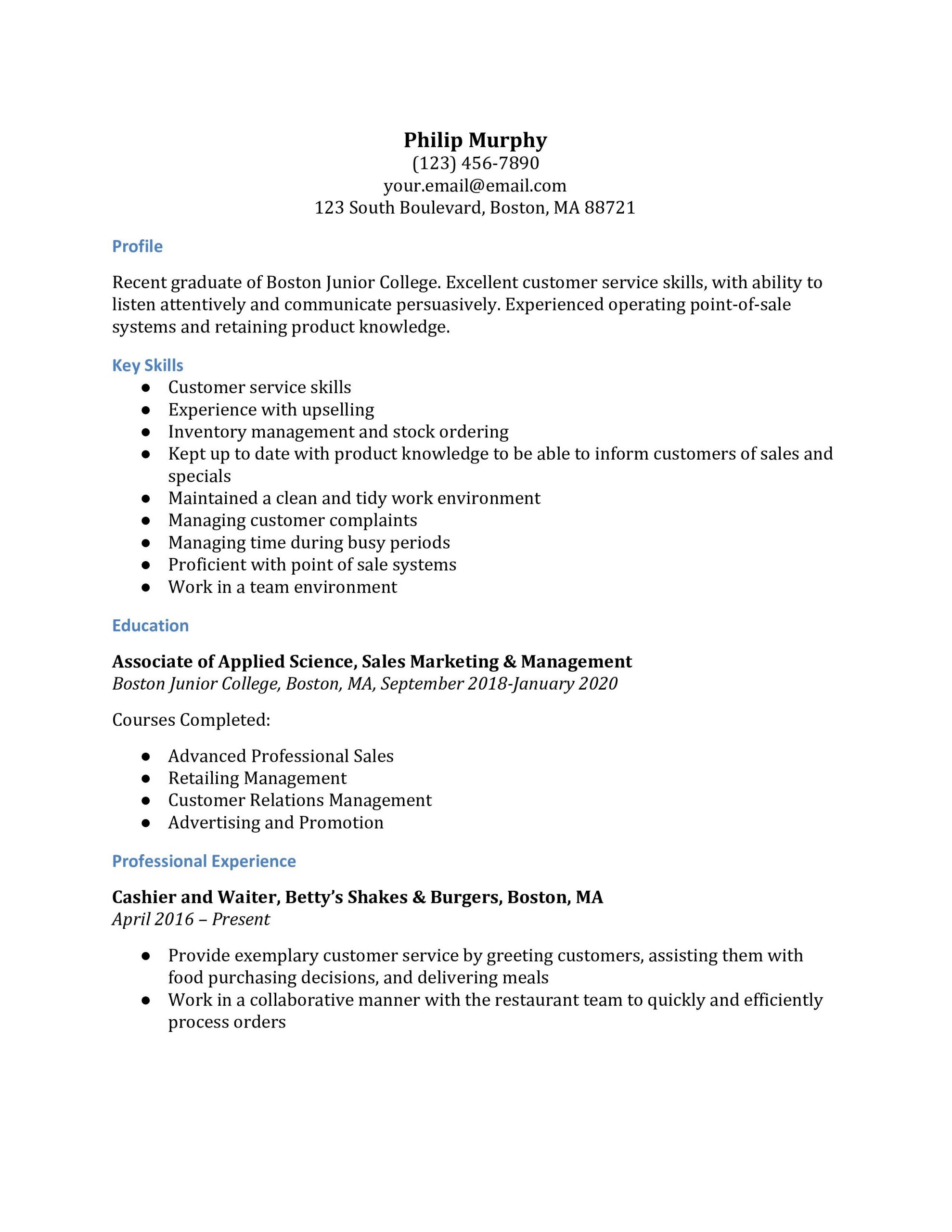 Luxury Retail Sales associate Resume Sample Retail Sales associate Resume Examples – Resumebuilder.com