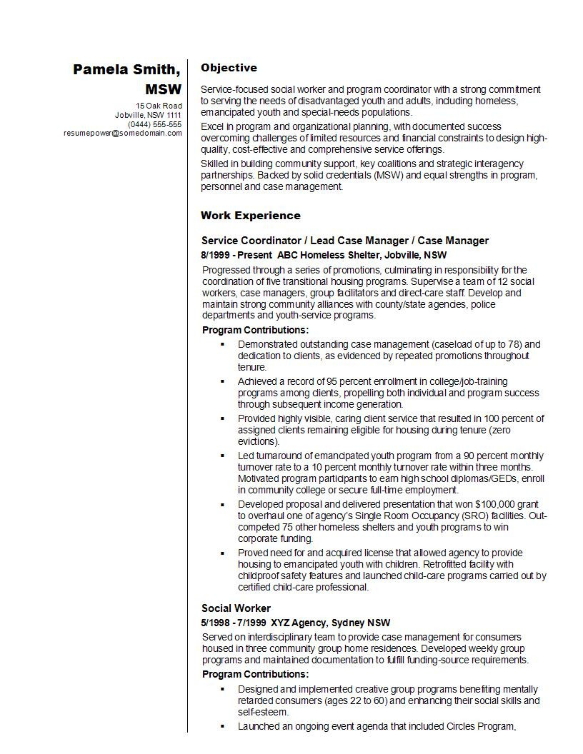 Resume Sample for Fresh Graduate social Work 14 Best social Worker Resume Sample Templates – Wisestep