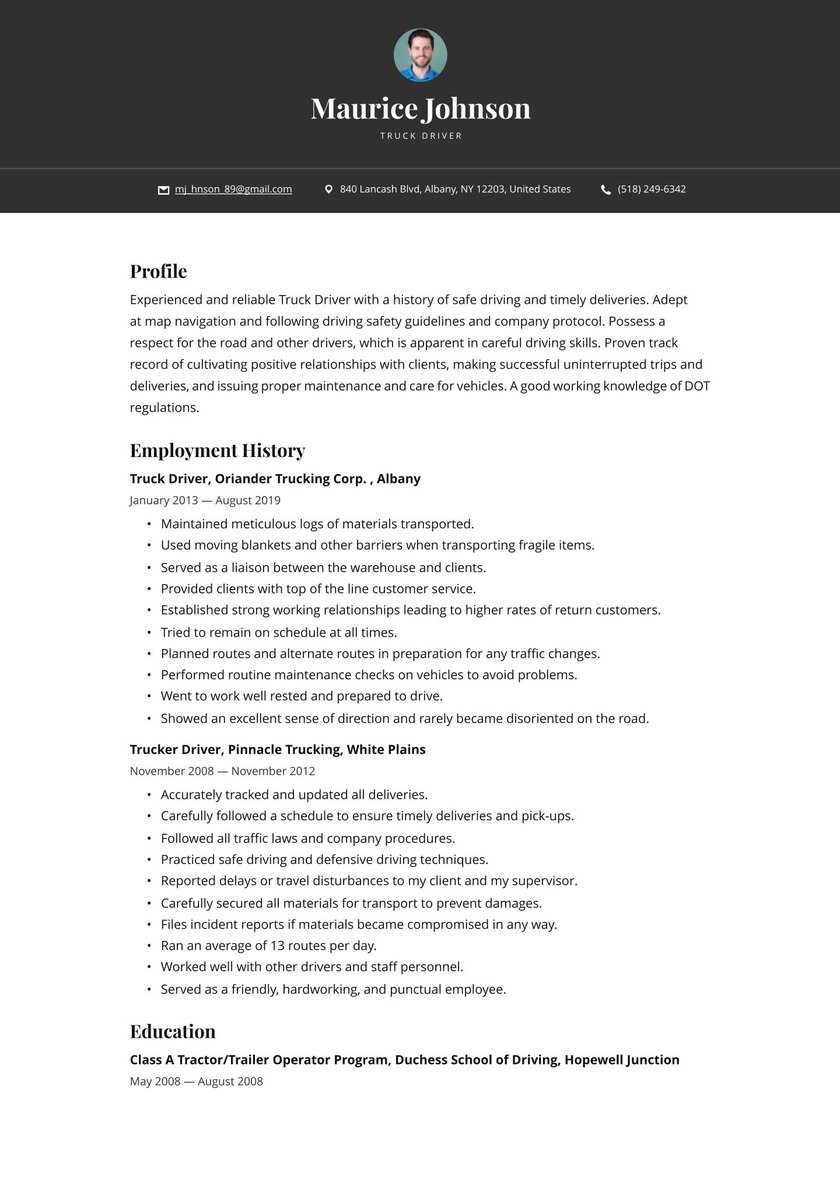 Resume Samples for Truck Drivers with An Objective Truck Driver Resume Examples & Writing Tips 2021 (free Guide) Resume Samples for Truck Drivers with An Objective Truck Driver Resume Examples & Writing Tips 2021 (free Guide)