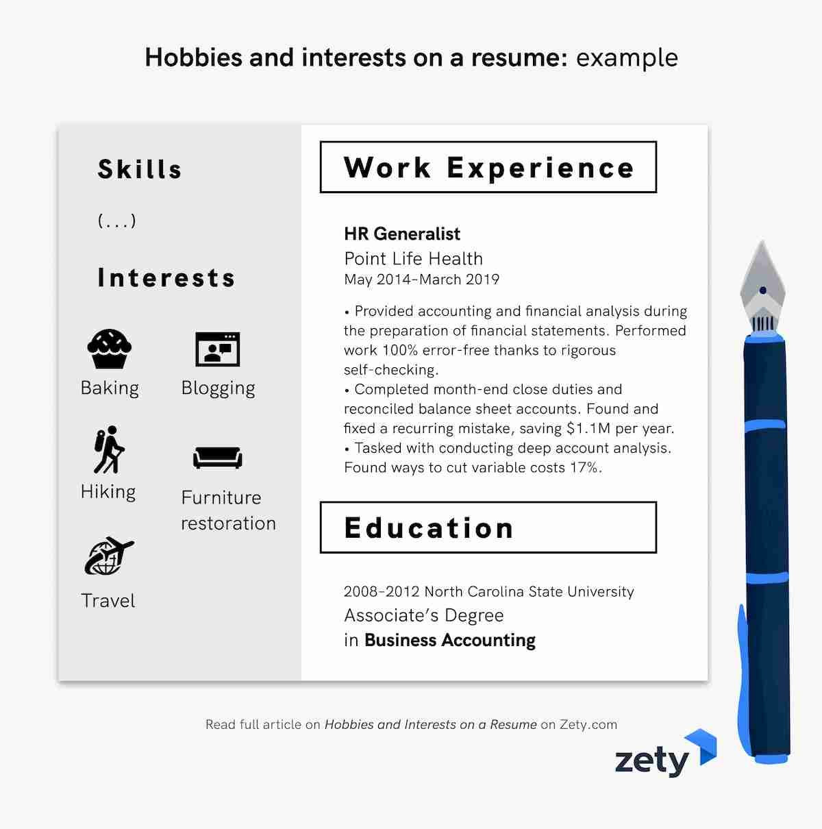 Sample Interests to Put On Resume List Of Hobbies and Interests for Resume & Cv [20 Examples]