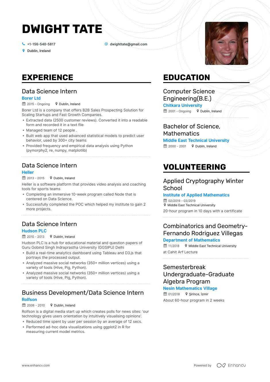 Sample Internship Resume for Computer Science top Data Science Intern Resume Examples & Samples for 2021 …