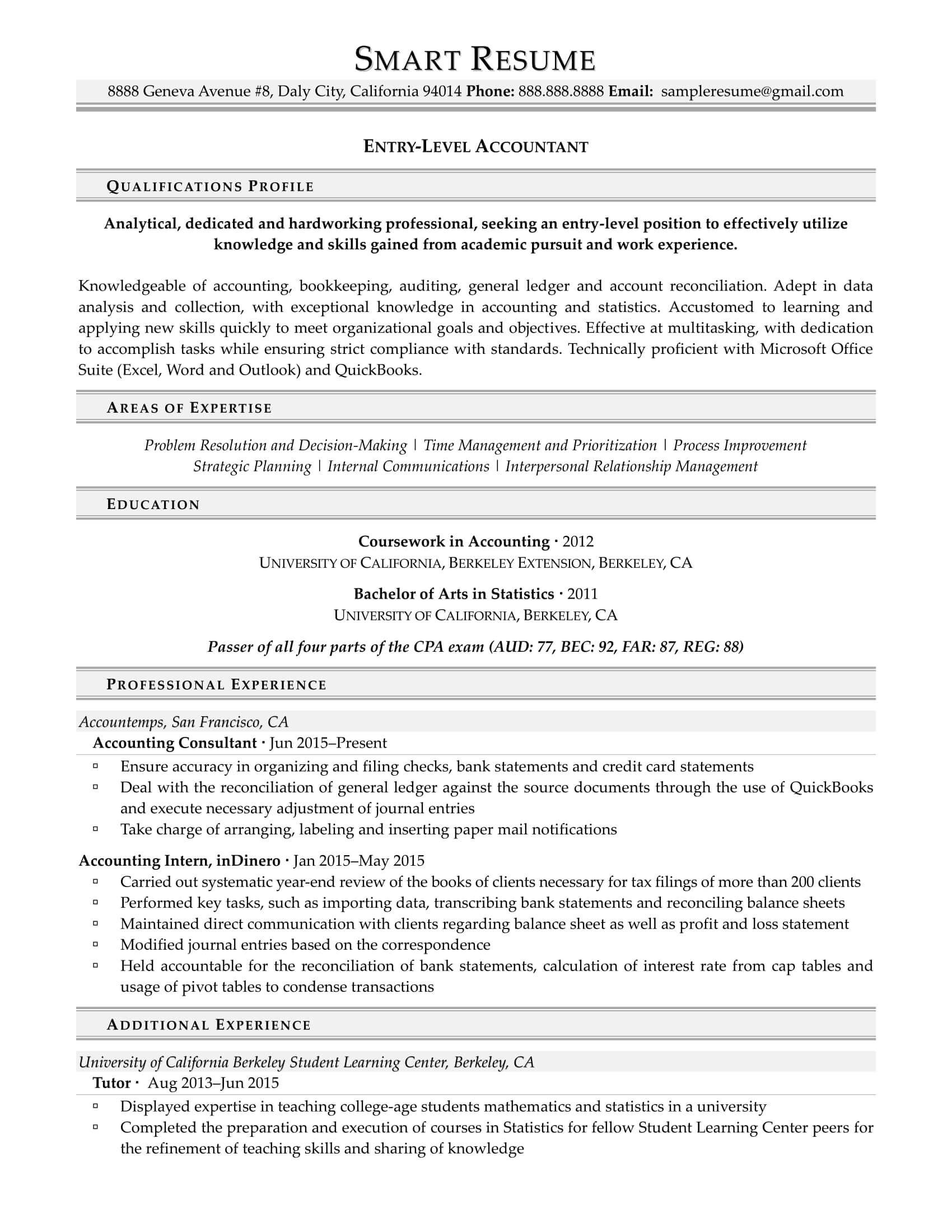 Sample Resume for Cpa Board Passer Resume Examples Smart Resume Services