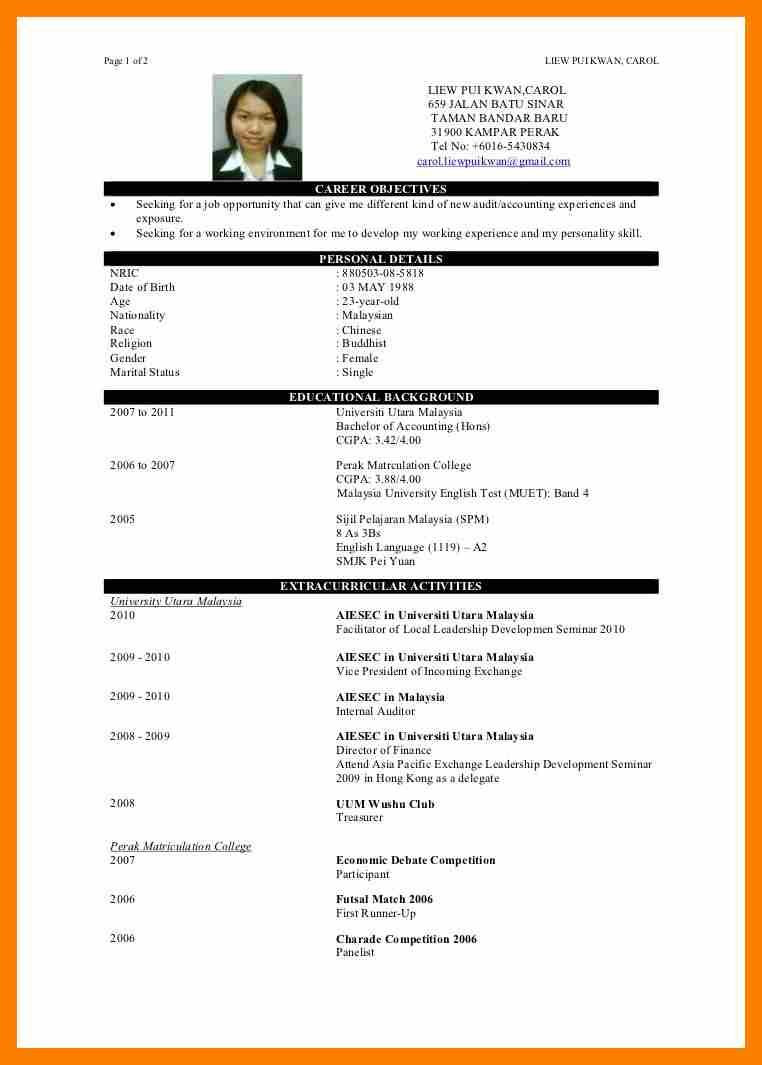 Sample Resume for Cpa Fresh Graduate Philippines Example Of Good Cv for Fresh Graduate October 2021
