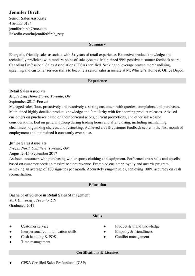 Sample Resume for Part Time Job In Canada Canadian Resume format: Write A Resume for Jobs In Canada
