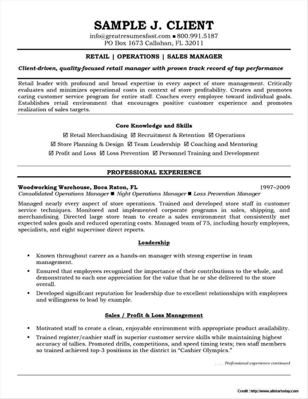 Sample Resume for Retail Management Position Warehouse Resume Template Free 2019 Warehouse Manager Resume …
