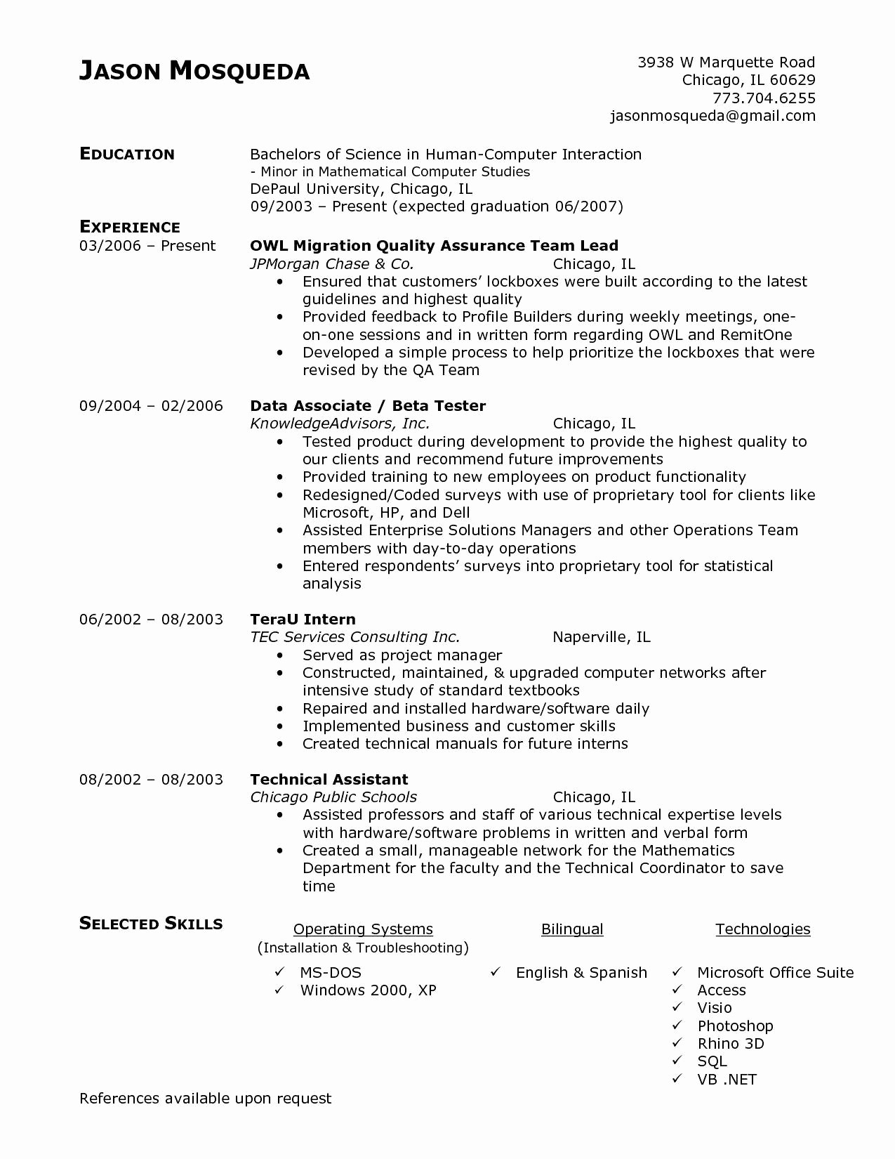 Sample Resume for Selenium Automation Tester Fresher Automation Tester Resume Example October 2021
