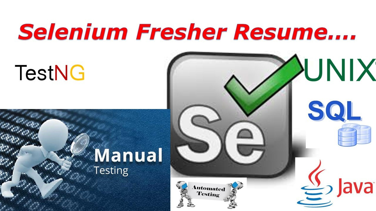 Sample Resume for Selenium Automation Tester Fresher Selenium Fresher Resume Preparation – software Testing Sample Resume for Selenium Automation Tester Fresher Selenium Fresher Resume Preparation – software Testing