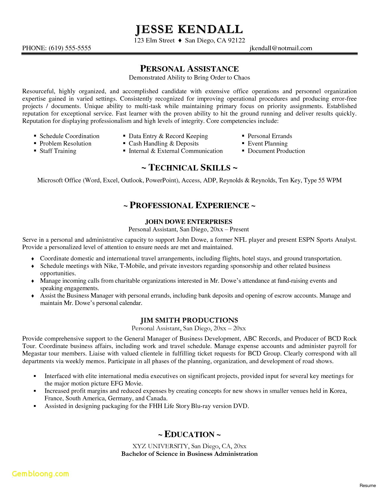Sample Resume Of Executive assistant to Ceo Sample Resume for Executive assistant to Ceo – Good Resume Examples