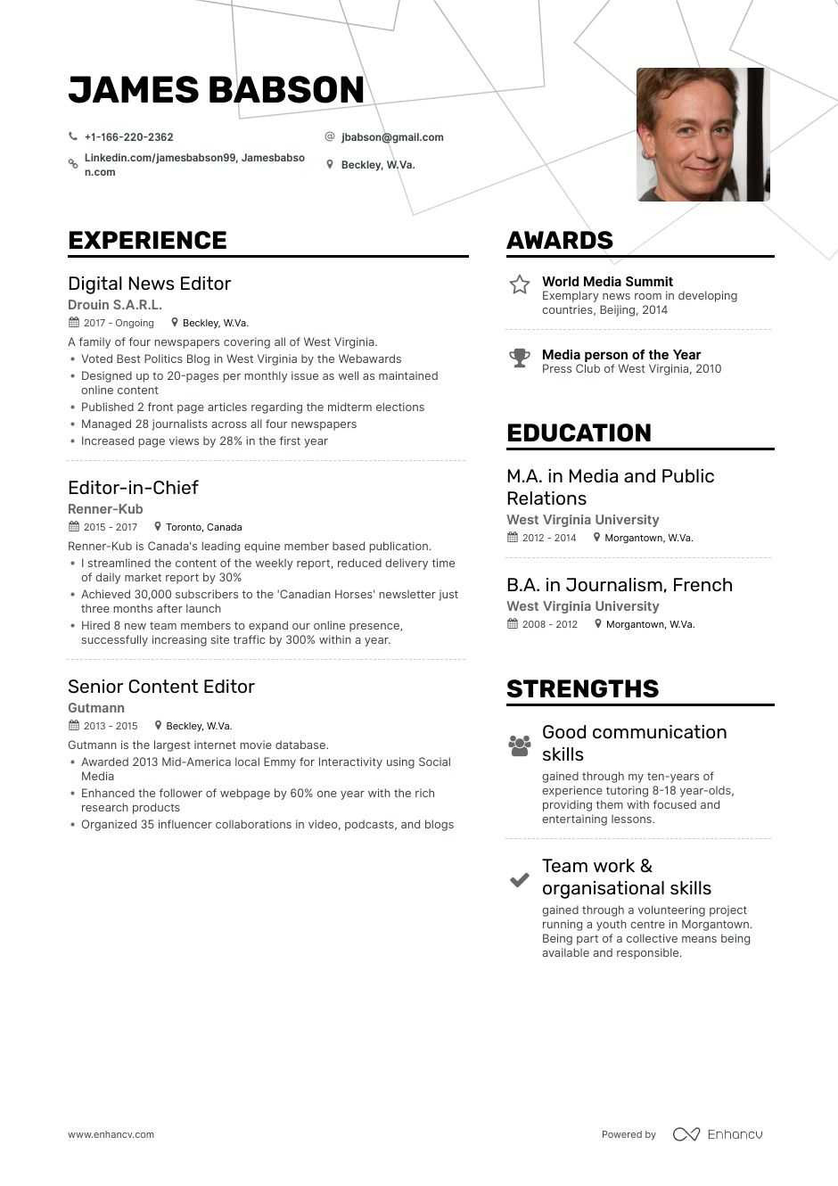 Sample Resume that Can Be Edited Editor Resume Samples – A Step by Step Guide for 2021 Enhancv.com