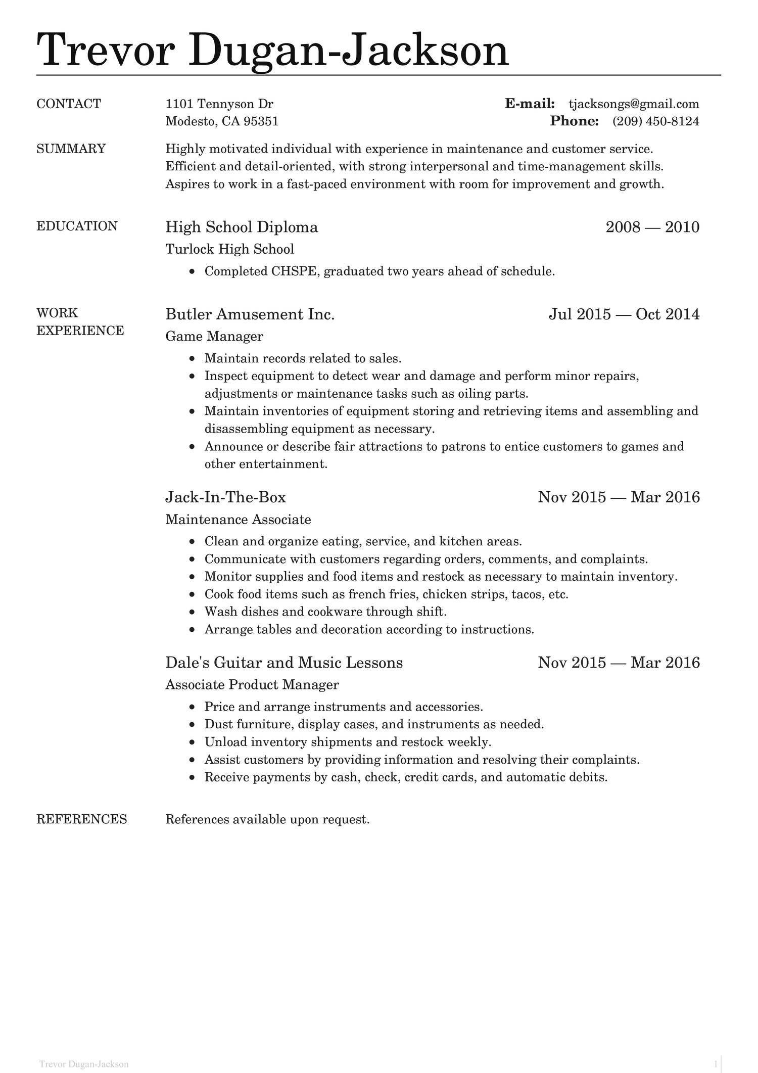 Sample Resume with Fast Food Experience Help! Need Advice for Fast Food Resume.: Resumes Sample Resume with Fast Food Experience Help! Need Advice for Fast Food Resume.: Resumes