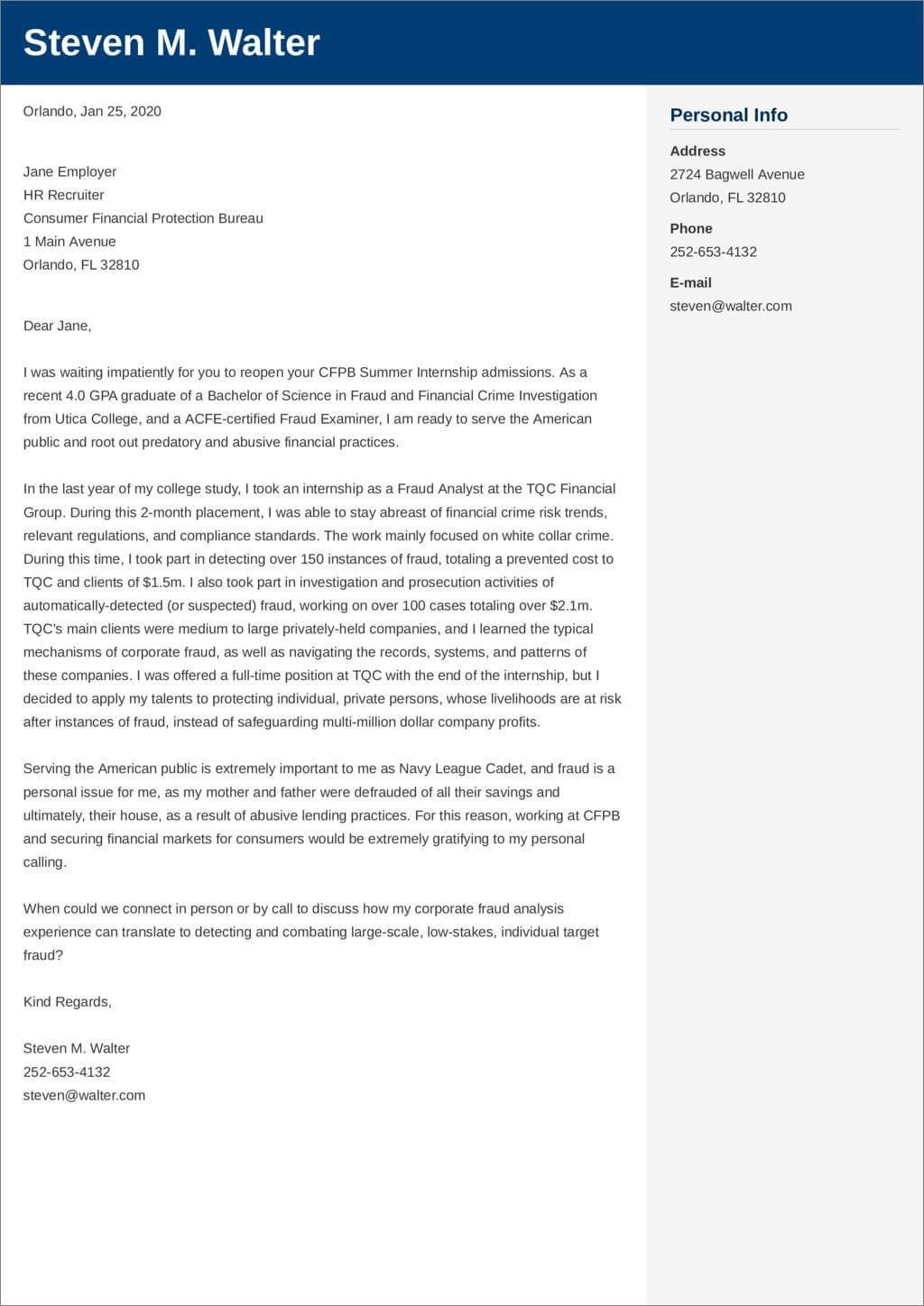 Usa Jobs Resume Cover Letter Sample Federal Cover Letter Example for Government Job In 2021