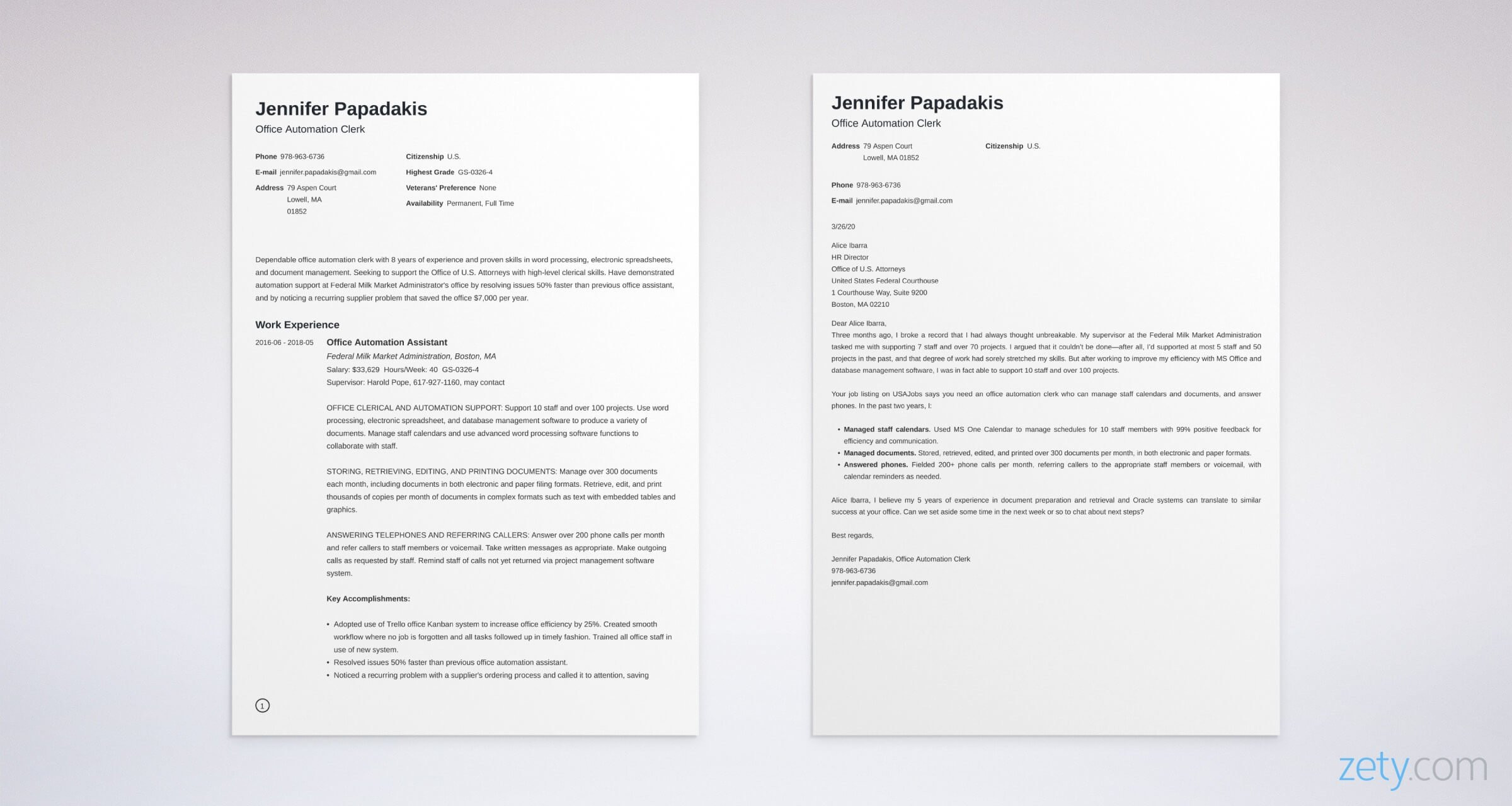 Usa Jobs Resume Cover Letter Sample Federal Cover Letter Samples & Guide for Government Jobs