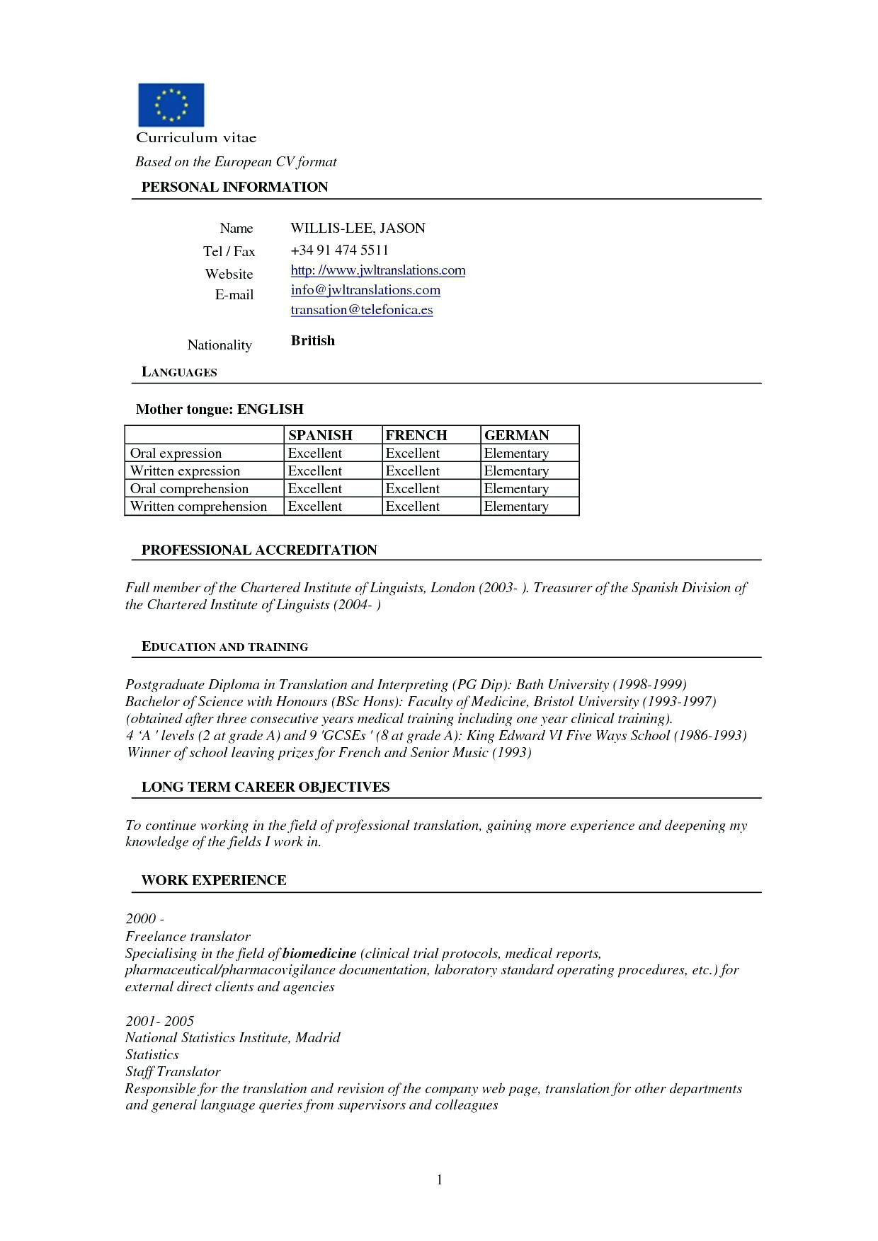 Give Me A Sample Resume format Freshers Pin On Resume format