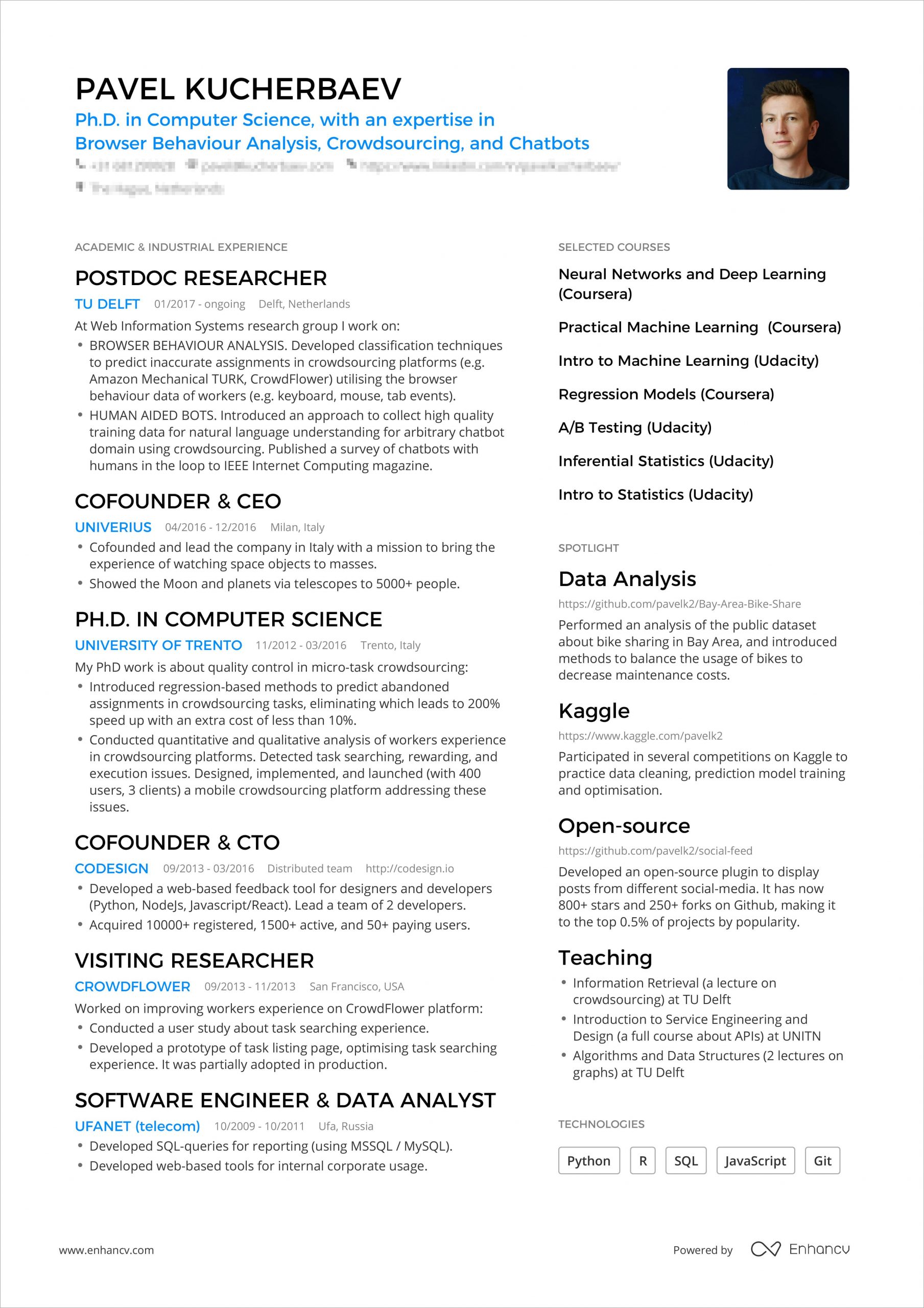 I Need to Look at Sample Resumes One Page Resume: Examples & Guide for 2021