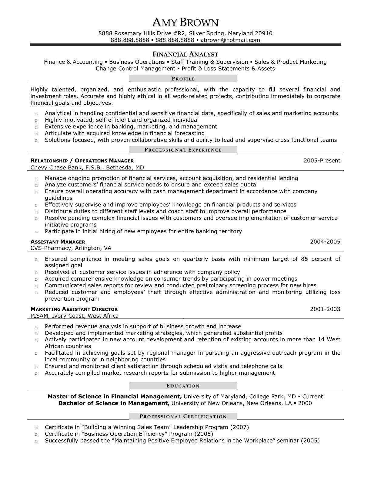 Management and Program Analyst Resume Samples Business Analyst Resume Sample Lovely Credit Analyst Resume …